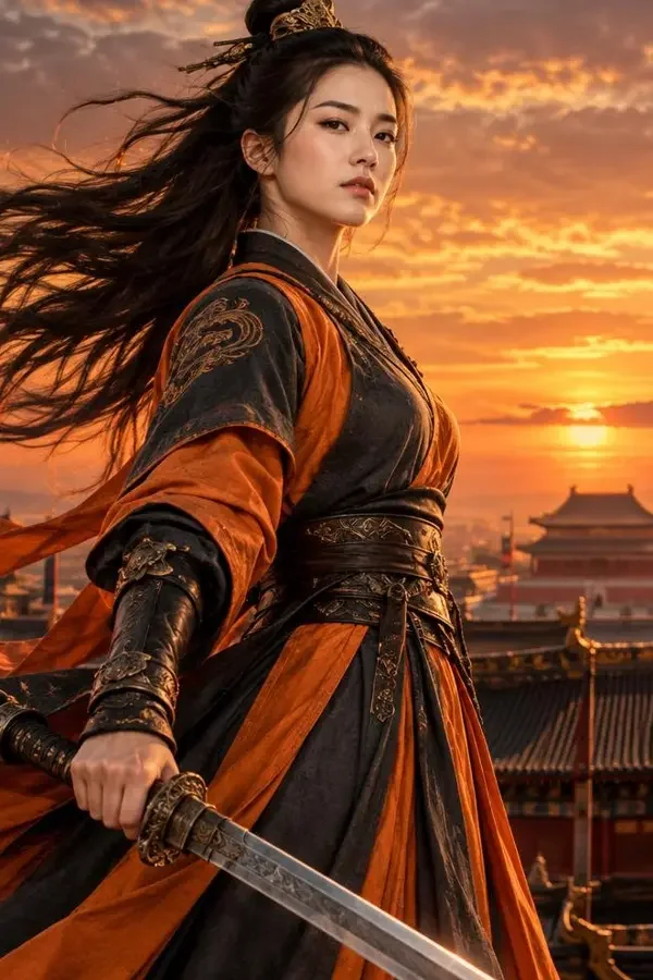 黄豆短剧《掌门娘娘》封面，逆袭题材短剧，武林女掌门被迫进宫当皇后
