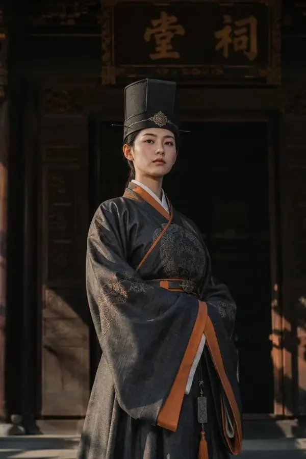 黄豆短剧《锦绣衣锦还乡》封面，逆袭题材短剧，寒门女官十年归来，全家跪着迎她